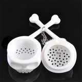 Silicone,Bones,Skull,Infuser,Loose,Strainer,Filter,Infuser,Diffuser