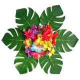 60Pcs,Tropical,Artificial,Leaves,Hawaiian,Hibiscus,Flowers,Wedding,Birthday,Party,Decoration,Table,Decorations