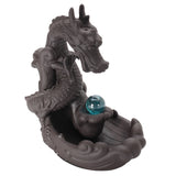 Porcelain,Dragon,Backflow,Incense,Burner,Ceramic,Censer,Holder,Glass