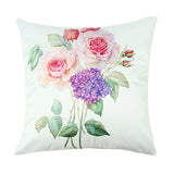 Imitation,Cushion,Cover,Green,Flowers,Waist,Pillow,Decor