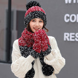 Women,Girls,Christmas,Gloves,Scarf,Winter,Trend