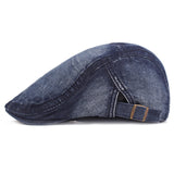 Washed,Denim,Beret,Forward,Outdoor,Travel,Retro