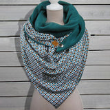 Women,Cotton,Thick,Winter,Outdoor,Casual,Geometry,Pattern,Scarf,Shawl