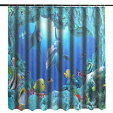 Dolphin,Ocean,Bathroom,Shower,Curtain,Toliet,Pedestal,Cover