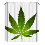 Green,Leaves,Pattern,Shower,Curtains,Waterproof,Toilet,Polyester,Cover,Bathroom,Decoration