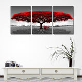 Miico,Painted,Three,Combination,Decorative,Paintings,Redwood,Decoration