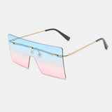 Women,Frameless,Square,Shape,Fashion,Personality,Protection,Sunglasses