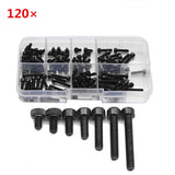 Suleve,M3CH5,Carbon,Steel,Allen,Socket,Screw,Metric,Assortment,120pcs