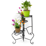 Metal,Flower,Stand,Plant,Holder,Space,Saving,Decorative,Display,Shelf