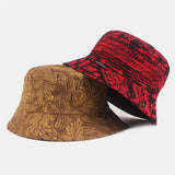 Unisex,Plant,Printing,Stylish,Summer,Outdoor,Visor,Short,Bucket