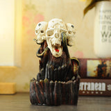 Skeleton,Backflow,Incense,Burner,Censer,Holder,Decor,Buddhist