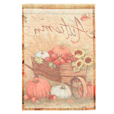 12x18'',Autumn,Pumpkin,Garden,Flags,Sunflower,Leaves,Banner,Decorations"