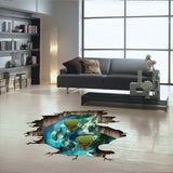 Miico,Creative,Dream,Float,Island,Broken,Removable,Decorative,Decor,Sticker