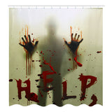 180x180cm,Bloody,Hands,Bathroom,Waterproof,Shower,Curtain,Carpets,Toilet,Cover,Floor,Halloween