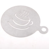 Coffee,Spray,Decorating,Stainless,Steel,Thick,Coffee,Making,Mould,Coffee,Pattern,Tools