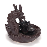 Ceramic,Glaze,Dragon,Censer,Backflow,Incense,Burner,Waterfall,Smoke,Sticks,Holder