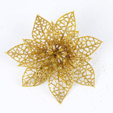 10Pcs,Christmas,Glitter,Hollow,Flower,Decoration,Flowers,Christmas,Trees,Decorations