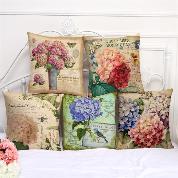 45x45cm,Flower,Style,Cartoon,Decorative,Pillow,Modern,Floral,Printed,Cushion,Cover