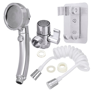 Upgrade,Third,Handheld,Water,Saving,Shower,Faucet,Extend,Shower,Pressure