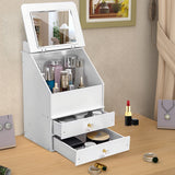 White,Cosmetic,Storage,Cover,Mirror,Medium