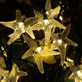 KCASA,Gardening,30LED,Solar,Panel,String,Light,Starfish,Holiday,Party,Wedding,Decoration