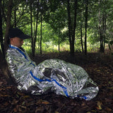 160x210cm,Outdoor,Emergency,Blanket,Ultralight,Thermal,Blanket,First,Insulation,Survival,Mylar,Sleeping,Whistle,Camping,Climbing