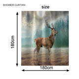 Turtle,Elephant,Cheetah,Animal,Shower,Curtain,Bathroom,Skidproof,Toilet,Cover