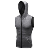 YUERLIAN,Hooded,Sleeveless,Running,Jackets,Sports,Pocket,Fitness,Quick,Workout