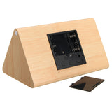 Voice,Control,Wooden,Wooden,Triangle,Temperature,Digital,Alarm,Clock,Humidity,Thermometer