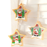 Luminous,Christmas,Wooden,Ornament,Light,Santa,Claus,Decorations