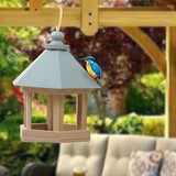 Wooden,House,Feeder,Frame,Feeding