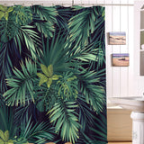 Banana,Leaves,Printing,Waterproof,Bathroom,Shower,Curtain