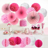 19Pcs,Tissue,Paper,Flower,Balls,Pompom,Wedding,Party,Shower,Decorations