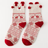 Women,Christmas,Cotton,Socks,Middle,Socks