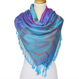 Women,Jacquard,Cotton,Scarf,Retro,Flower,Tassel,Scarves,Shawl