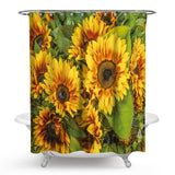 Waterproof,Mildew,proof,Sunflower,printed,Shower,Curtain,Bathroom,Toilet