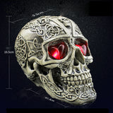 Halloween,Human,Resin,Skull,Night,Lights,Decorative,Novelty,Pranksters,Halloween,Supplies