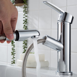 Adjustment,Copper,Faucet,Lifting,Pulling,Single,Faucet,Mixing,Pipes,Bathroom,Kitchen