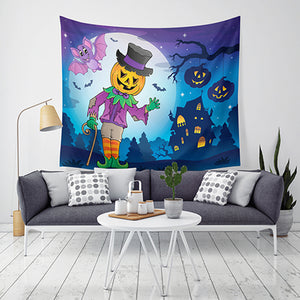 Loskii,Halloween,Tapestry,Pumpkin,Print,Hanging,Tapestry,Decor,Halloween,Decorations