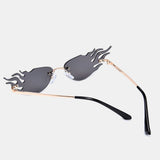 Unisex,Frameless,Metal,Small,Frame,Fashion,Street,Trend,Personality,Shape,Sunglasses