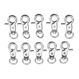 10Pcs,Silver,Alloy,Swivel,Lobster,Clasp,Round