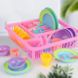 21PCS,Pretend,Dishes,Kitchen,Playset,Tableware