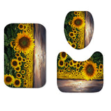 Sunflower,Bathroom,Shower,Curtain,Carpet,Toilet,Cover,Bathroom