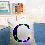 Honana,Creative,Lights,Letter,Pillowcase,Plush,Pillow,Cushion,Cover,Christmas