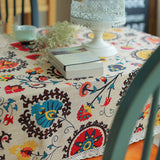 flower,Cotton,Linen,Tableware,Table,Runner,Tablecloth,Cover,Insulation