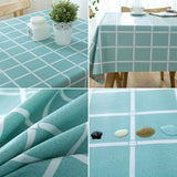 Tasteless,Waterproof,Tablecloth,Transparent,Glass,Table,Stripe,Printing