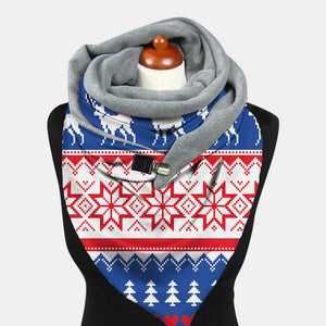 Women,Lightweight,Elegant,Festive,Christmas,Pattern,Printed,Thickened,Scarf,Shawl