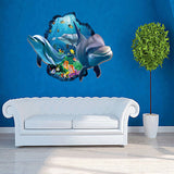 Miico,Creative,Dolphin,Removable,Decorative,Decor,Sticker