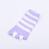 Women,Cotton,Color,Socks,Stripes,Comfortable,Socks