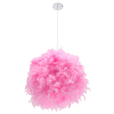 Elegant,Fluffy,Feather,Ceiling,Pendant,Light,Fixture,Chandelier,Decorations,Light